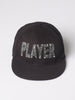 FK "Player" Hand Embellished Message Cap - shopfarahkhan