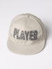 FK "Player" Hand Embellished Message Cap - shopfarahkhan
